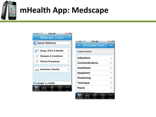 mHealth App: Medscape
 
