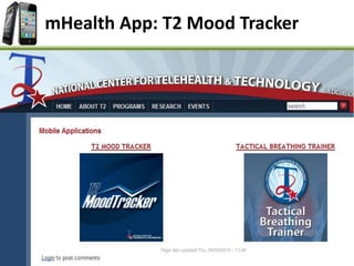 mHealth App: T2 Mood Tracker
 