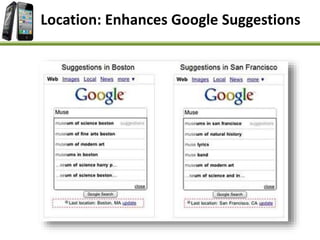 Location: Enhances Google Suggestions
 