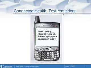 Connected Health: Text reminders 