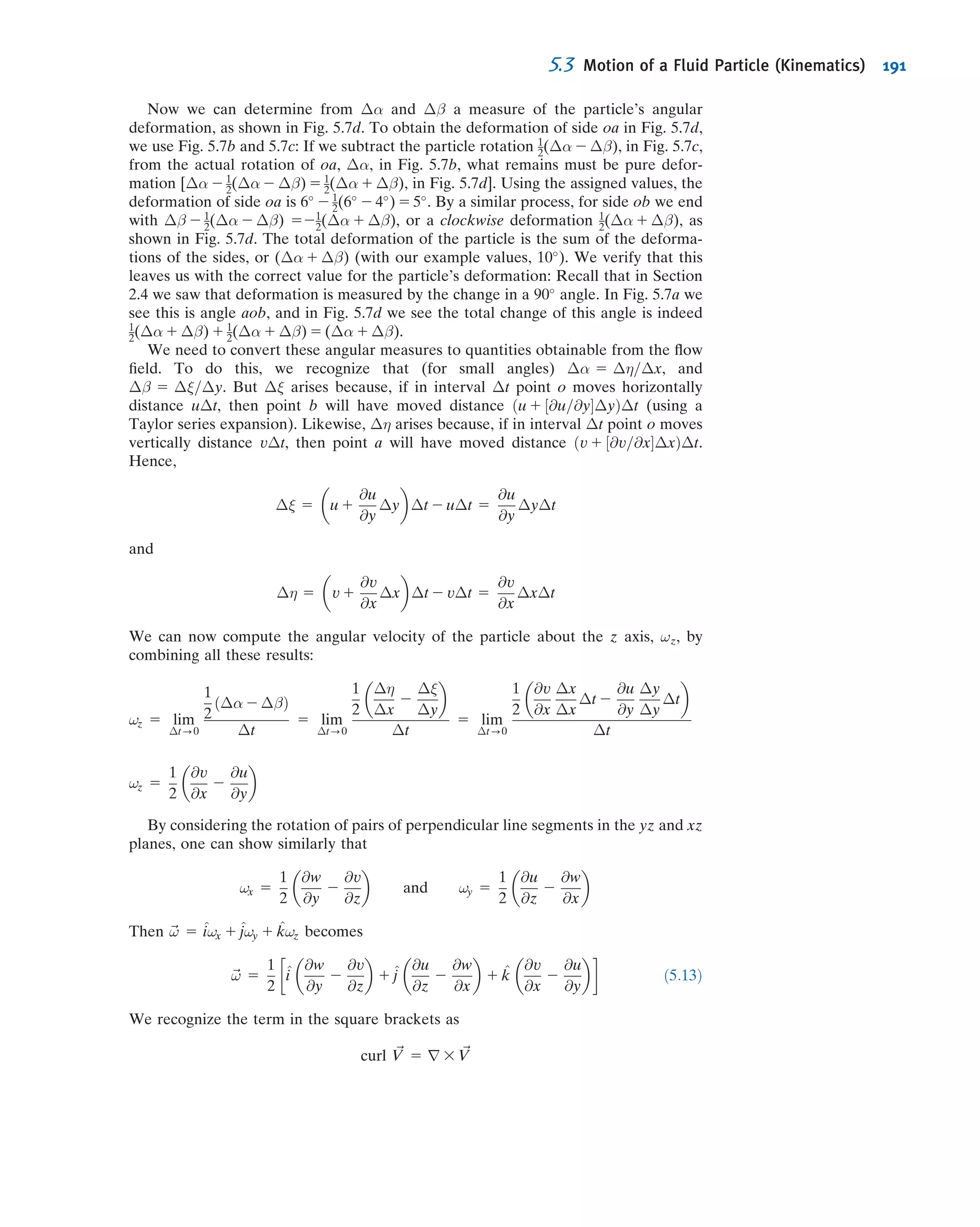 ω
θ = 30°
d = 0.05 m
L = 0.5 m
D = 0.1 m
Q = 0.15 m3
/s
P4.199
*4.200 A pipe branches symmetrically into two legs of length
L, and the whole system rotates with angular speed ω around
its axis of symmetry. Each branch is inclined at angle α to the
axis of rotation. Liquid enters the pipe steadily, with zero
angular momentum, at volume ﬂow rate Q. The pipe diameter,
D, is much smaller than L. Obtain an expression for the
external torque required to turn the pipe. What additional
torque would be required to impart angular acceleration _ω?
L
ω
α
D
Q__
2
Q__
2
Q
P4.200
*4.201 Liquid in a thin sheet, of width w and thickness h,
ﬂows from a slot and strikes a stationary inclined ﬂat plate, as
shown. Experiments show that the resultant force of the liquid
jet on the plate does not act through point O, where the jet
centerline intersects the plate. Determine the magnitude and
line of application of the resultant force as functions of θ.
Evaluate the equilibrium angle of the plate if the resultant
force is applied at point O. Neglect any viscous effects.
*4.202 For the rotating sprinkler of Example 4.14, what
value of α will produce the maximum rotational speed?
What angle will provide the maximum area of coverage by
the spray? Draw a velocity diagram (using an r, θ, z coor-
dinate system) to indicate the absolute velocity of the water
jet leaving the nozzle. What governs the steady rotational
speed of the sprinkler? Does the rotational speed of the
sprinkler affect the area covered by the spray? How would
you estimate the area? For ﬁxed α, what might be done to
increase or decrease the area covered by the spray?
θ
ρ
V
V
V
h3
h2
h
Point O
P4.201
The First Law of Thermodynamics
4.203 Air at standardconditions enters a compressor at 75 m/s
and leaves at an absolute pressure and temperature of 200 kPa
and 345K, respectively,and speed V 5 125m/s. Theﬂow rateis
1 kg/s. The cooling water circulating around the compressor
casing removes 18 kJ/kg of air. Determine the power required
by the compressor.
4.204 Compressed air is stored in a pressure bottle with a
volume of 100 L, at 500 kPa and 20
C. At a certain instant,
a valve is opened and mass ﬂows from the bottle at _m 5 0.01
kg/s. Find the rate of change of temperature in the bottle at
this instant
4.205 A centrifugal water pump with a 0.1-m-diameter inlet
and a 0.1-m-diameter discharge pipehas a ﬂow rate of 0.02 m3
/s.
The inlet pressure is 0.2m Hg vacuum and the exit pressure is
240 kPa. The inlet and outlet sections are located at the same
elevation.Themeasuredpowerinputis6.75kW.Determinethe
pump efﬁciency.
4.206 A turbine is supplied with 0.6 m3
/s of water from a
0.3-m-diameter pipe; the discharge pipe has a 0.4 m diam-
eter. Determine the pressure drop across the turbine if it
delivers 60 kW.
4.207 Air enters a compressor at 14 psia, 80
F with negli-
gible speed and is discharged at 70 psia, 500
F with a speed
of 500 ft/s. If the power input is 3200 hp and the ﬂow rate is
20 lbm/s, determine the rate of heat transfer.
4.208 Air is drawn from the atmosphere into a turbo-
machine. At the exit, conditions are 500 kPa (gage) and
130
C. The exit speed is 100 m/s and the mass ﬂow rate is
0.8 kg/s. Flow is steady and there is no heat transfer. Com-
pute the shaft work interaction with the surroundings.
4.209 All major harbors are equipped with ﬁre boats for
extinguishing ship ﬁres. A 3-in.-diameter hose is attached to
the discharge of a 15-hp pump on such a boat. The nozzle
attached to the end of the hose has a diameter of 1 in. If the
nozzle discharge is held 10 ft above the surface of the water,
determine the volume ﬂow rate through the nozzle,
the maximum height to which the water will rise, and the
force on the boat if the water jet is directed horizontally over
the stern.
4.210 A pump draws water from a reservoir through a
150-mm-diameter suction pipe and delivers it to a 75-mm-
diameter discharge pipe. The end of the suction pipe is 2 m
below the free surface of the reservoir. The pressure gage on
the discharge pipe (2 m above the reservoir surface) reads
170 kPa. The average speed in the discharge pipe is 3 m/s. If
the pump efﬁciency is 75 percent, determine the power
required to drive it.
4.211 The total mass of the helicopter-type craft shown is
1000 kg. The pressure of the air is atmospheric at the outlet.
Assume the ﬂow is steady and one-dimensional. Treat the air
as incompressible at standard conditions and calculate, for a
hovering position, the speed of the air leaving the craft and
the minimum power that must be delivered to the air by the
propeller.
*These problems require material from sections that may be omitted without loss of continuity in the text material.
Problems 169
 