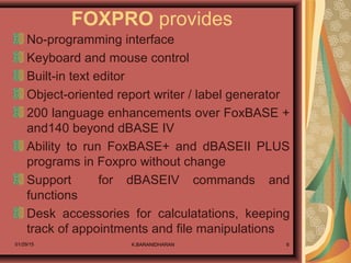 Fox pro 2.6 | PPT