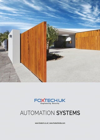 Foxtech Catalogue Foxtech.uk brochure data sheet _ Automatic gates | PDF