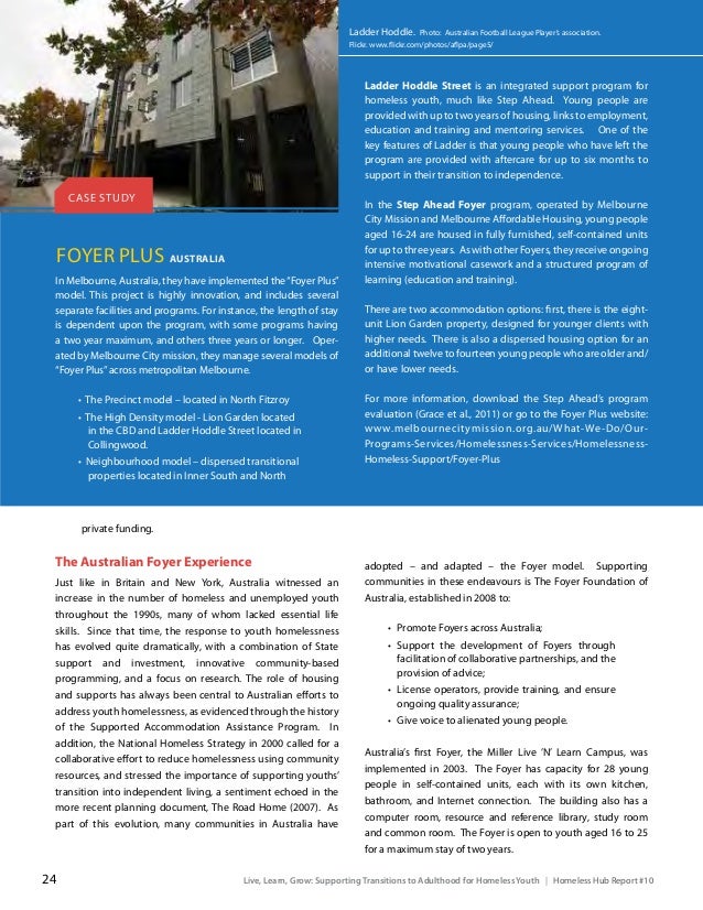 Live Learn Grow Supporting Transitions To Adulthood For Homeless Y