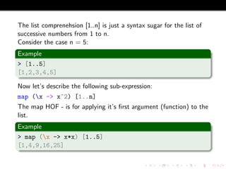 Haskell Map Function With 2 Arguments Functional Programming By Examples Using Haskell
