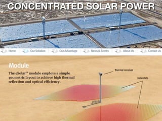 CONCENTRATED SOLAR POWER
 