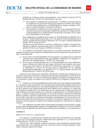 LUNES 27 DE MARZO DE 2017
Pág. 14 B.O.C.M. Núm. 73
BOCM-20170327-1
BOLETÍN OFICIAL DE LA COMUNIDAD DE MADRID
BOCM
incluida...