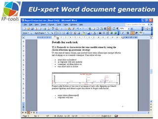 EU-xpert Word document generation 