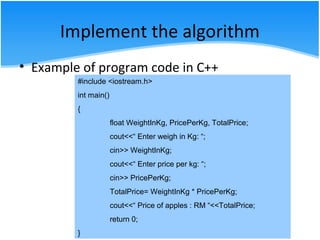 2.2 Demonstrate the understanding of Programming Life Cycle | PPT