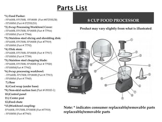 Buy the 8 Cup Food Processor FP1700B