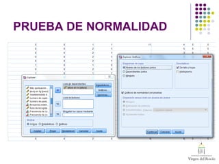 PRUEBA DE NORMALIDAD
 