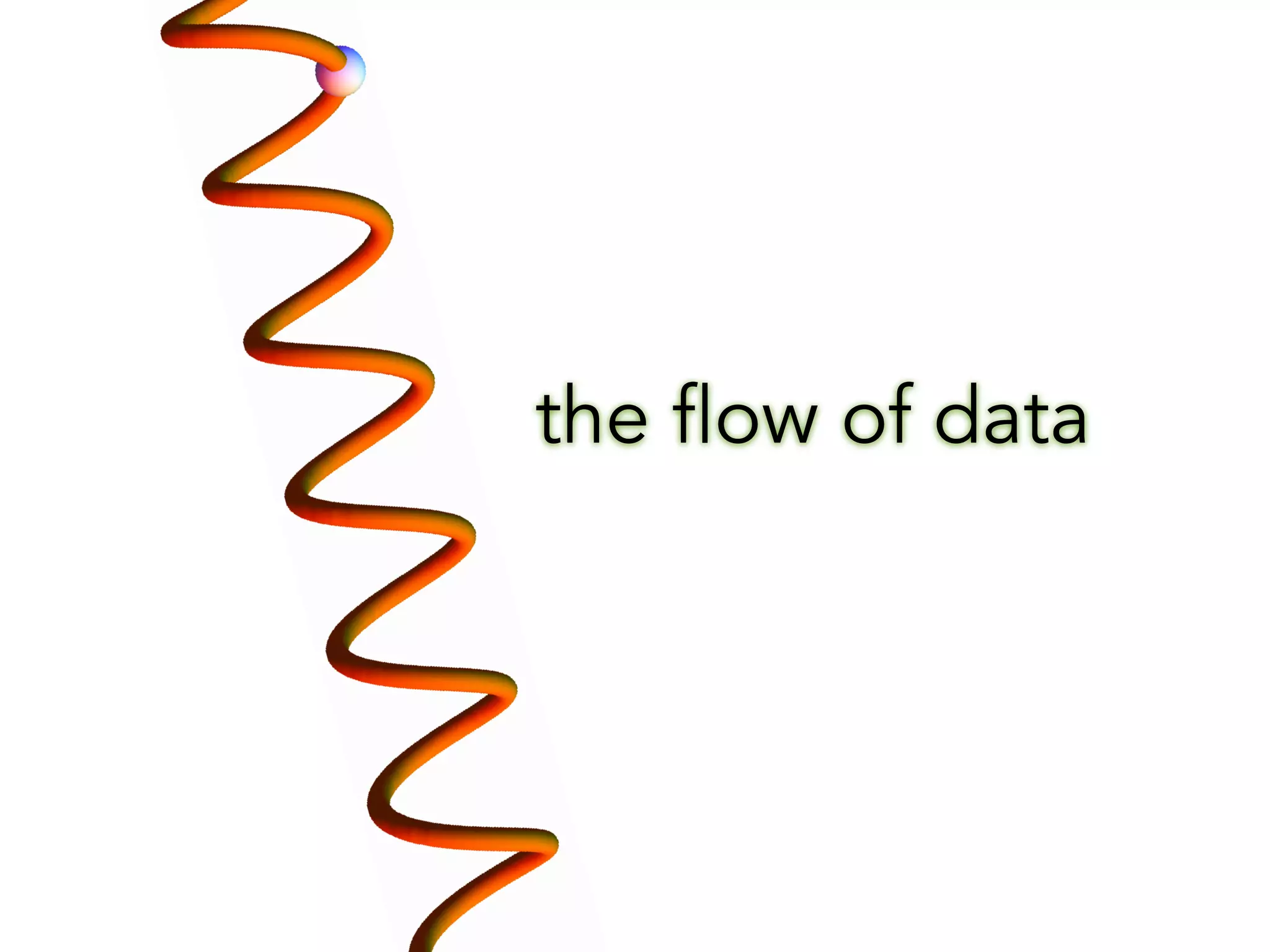 the flow of data 
 