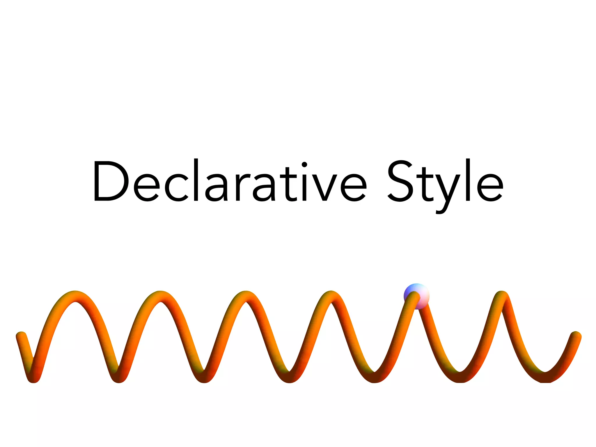 Declarative Style 
 