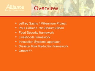 Possible theoretical frameworks for FP4 research: some suggestions