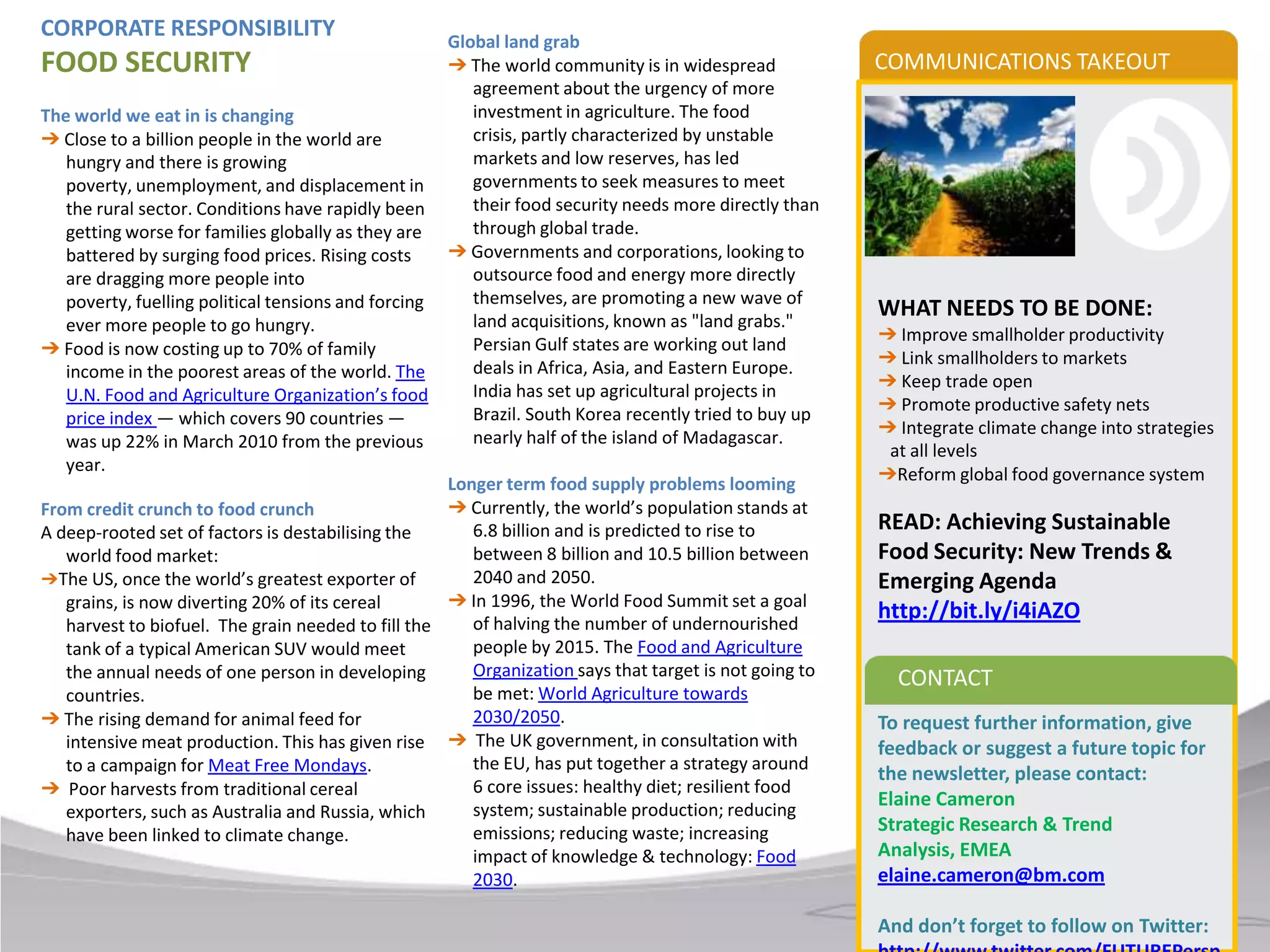 ➔ Interestingly, 30% of gamers “like” real world brands. Some of the world’s biggest brands have taken notice of how game mechanics can help their strategies. Airlines, hotels, and credit card companies all understand our desire to be rewarded and to achieve status and have recognised that gaming is just making it more of an adventure, and more social. The scale of the social gaming is such that, according to TechCrunch, Google has invested US$100M in the social gaming behemoth Zynga and is preparing to launch Google Games in the very near future.The next frontier➔ In 2011, watch out for major media companies and consumer goods brands launching gamified experiences. Expect to see the most innovation in finance, travel and TV.➔ A Farmville equivalent will become a useful teaching and/or business simulation and learning tool in the enterprise; perhaps a user-powered cooperative. Companies like www.wisestep.com [Beta] are also pushing the boundaries of traditional business networking sites like LinkedIn by adding a gaming element that encourages and rewards interaction.➔ 2011 will be a very exciting year for gamification and customer engagement overall. From small start ups working on energy consumption to the world’s biggest media properties, tools like points, badges, leader boards and challenges will be increasingly deployed to create emotional and brand loyalty.ENGAGEMENT/HR/MARKETINGGAMIFICATIONGamification is the use of game play mechanics or non-game applications, particularly consumer-oriented web and mobile sites, in order to encourage people to adopt the applications. ➔ Gamification works by making technology more engaging, and by encouraging desired behaviours, taking advantage of humans' psychological predisposition to engage in gaming.  The technique can encourage people to perform chores that they ordinarily consider boring, such as completing surveys, shopping, or reading web sites.Facebook at the forefront➔ 	 The phenomenon of gaming , particularly Farmville, on Facebook  has been something of a surprise success.  ➔ The statistics speak for themselves:53% of Facebook users play games