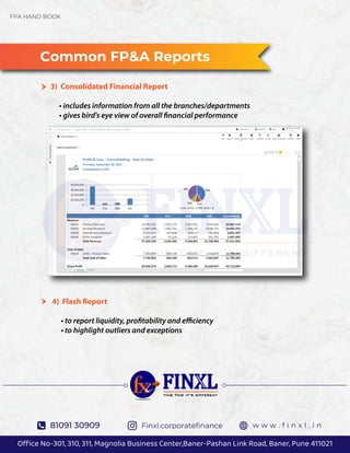 Finance Flash Example Financial Planning Analysis Hand Book form finxl | PDF