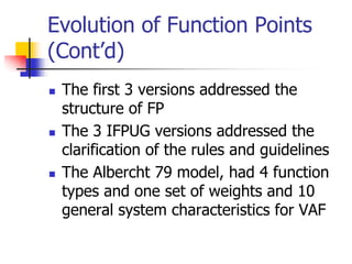 FP Analysis document contains details on FP analysis with examples | PDF