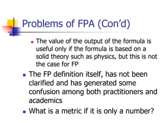 FP Analysis document contains details on FP analysis with examples | PDF
