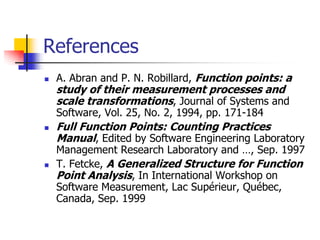 FP Analysis document contains details on FP analysis with examples | PDF