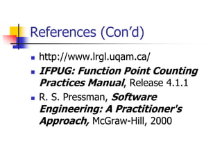 FP Analysis document contains details on FP analysis with examples | PDF