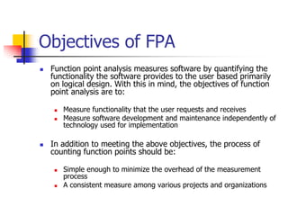 FP Analysis document contains details on FP analysis with examples | PDF
