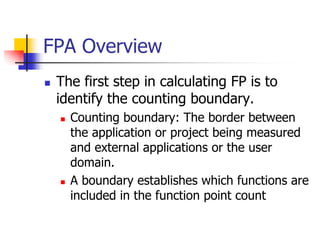 FP Analysis document contains details on FP analysis with examples | PDF