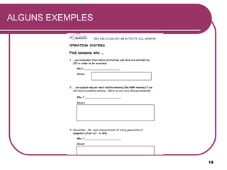 ALGUNS EXEMPLES




                  18
 