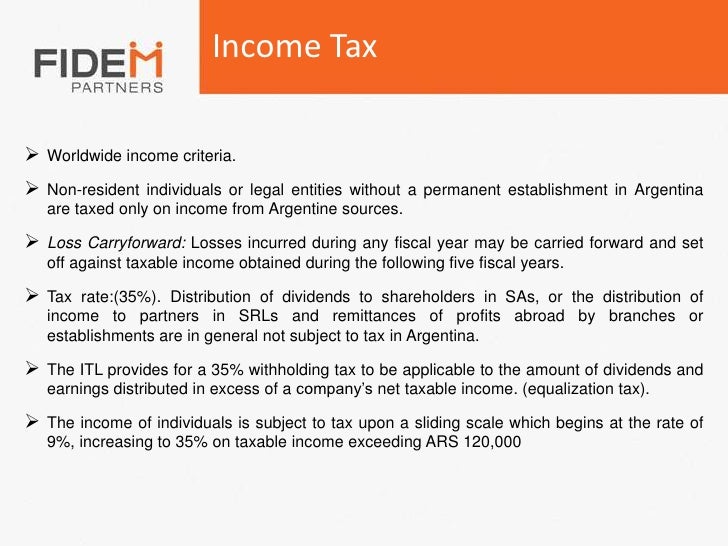 Argentina tax system Brief Summary