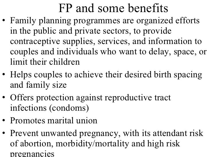 Importance of Family Planning