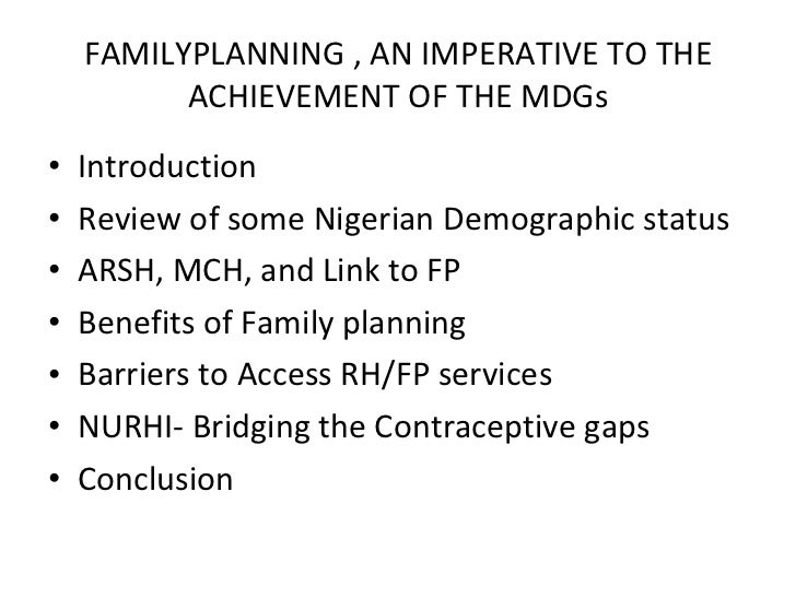 Importance of Family Planning