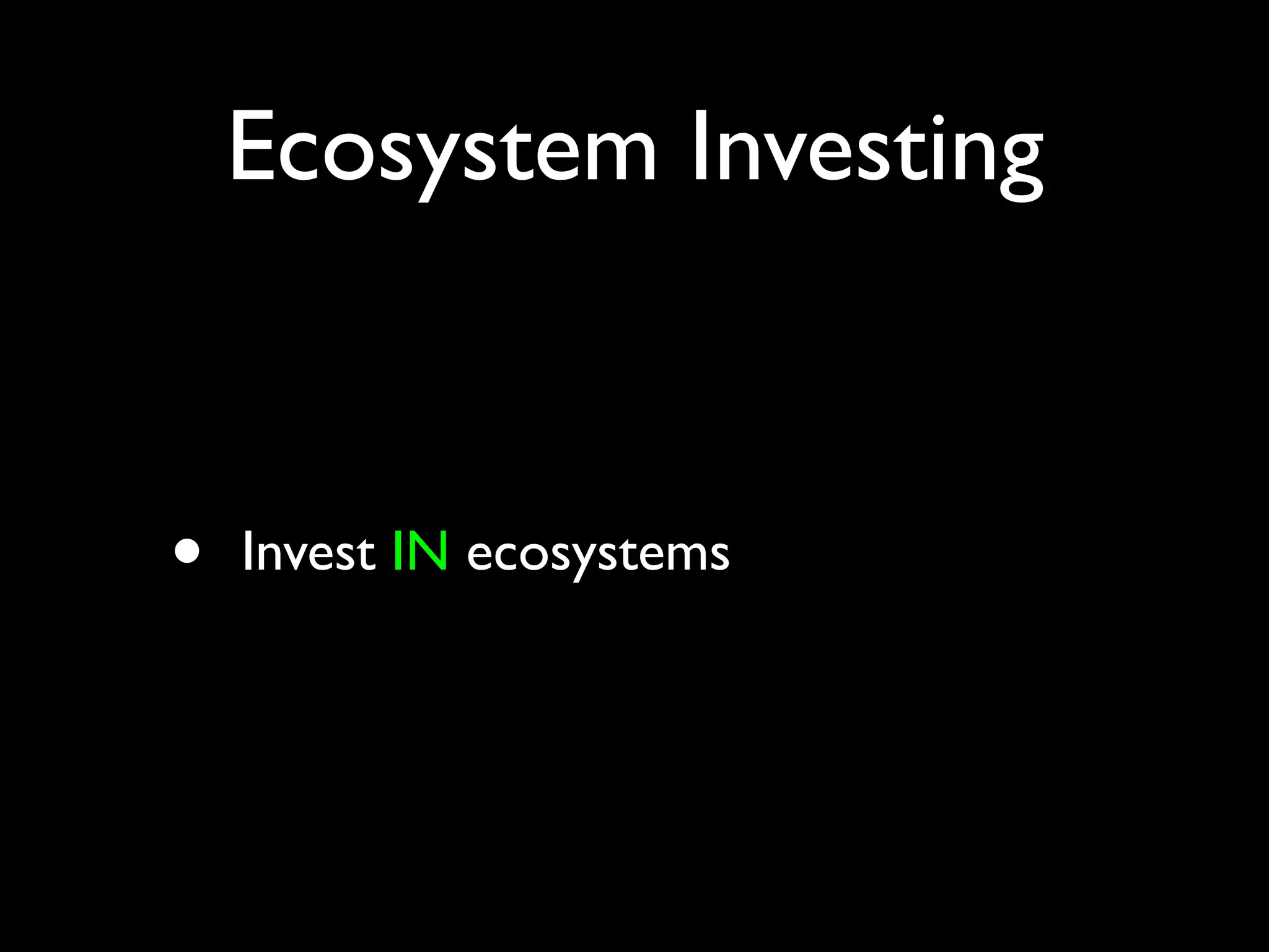 Financial Permaculture & Ecosystem Investing