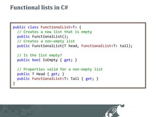 FP Day 2011 - Turning to the Functional Side (using C# & F#)