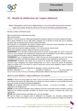 D rogations Travaux Interdits Mineurs CDG PDF