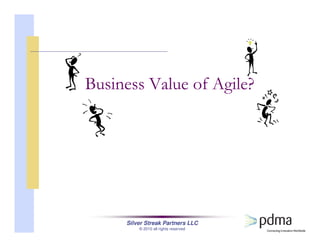 Silver Streak Partners LLC
© 2010 all rights reserved
Business Value of Agile?
 