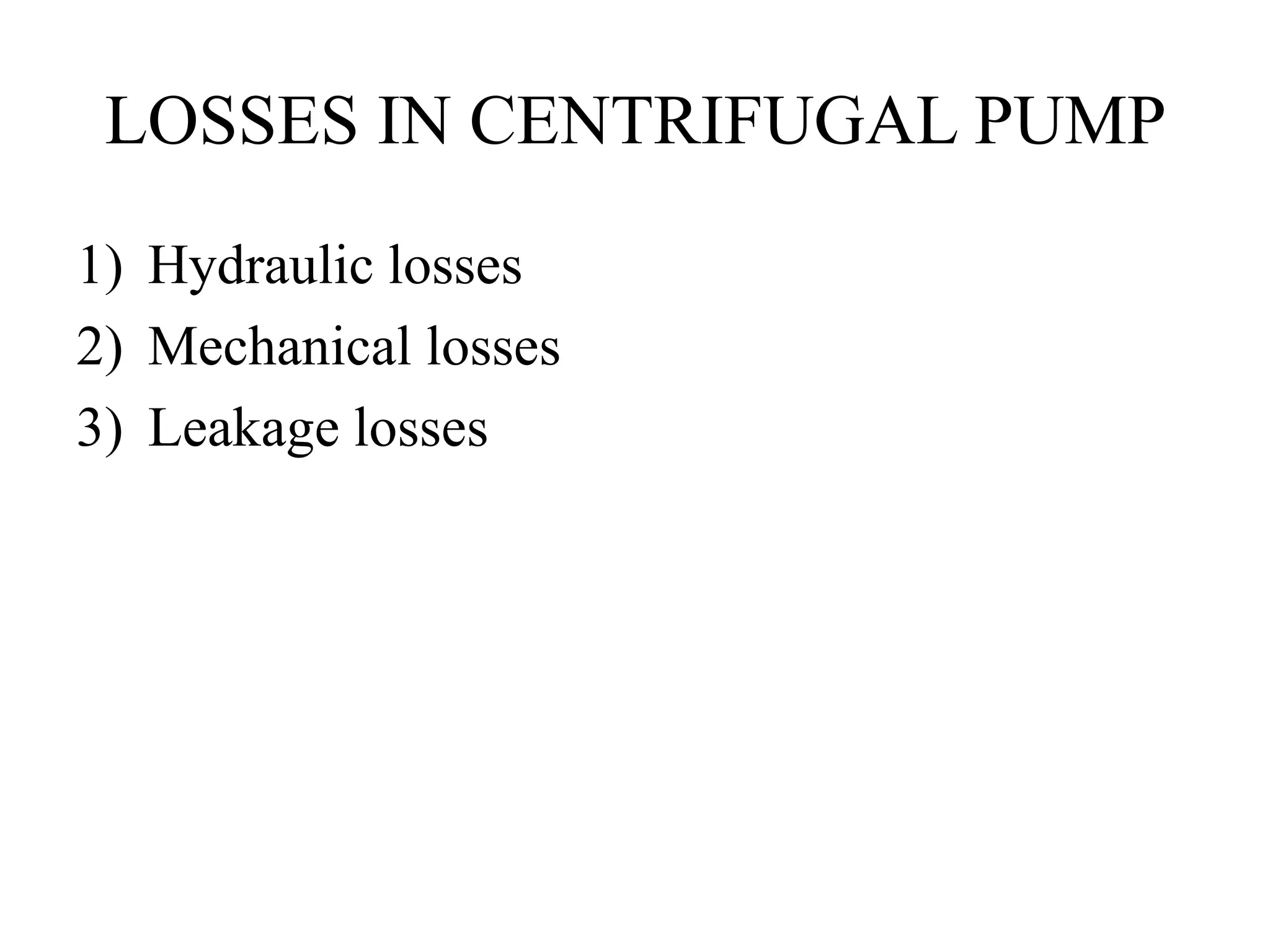 Centrifugal Pumps