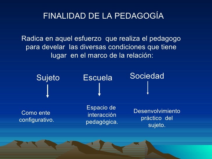 Pedagogía y saber Pedagogía y saber