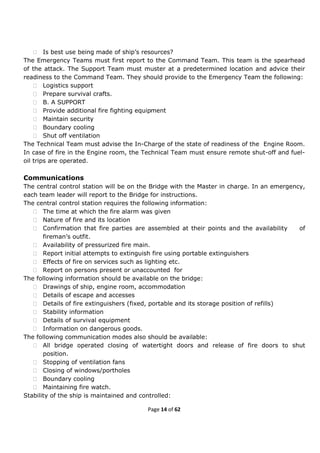 Fire prevention and Fire Fighting(FPFF)