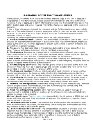 Fire prevention and Fire Fighting(FPFF)