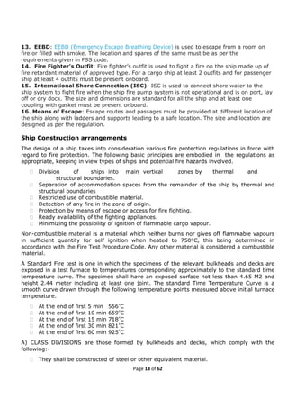 Fire prevention and Fire Fighting(FPFF)