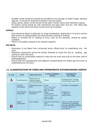 Fire prevention and Fire Fighting(FPFF)