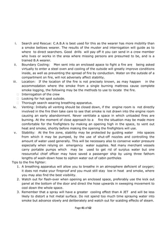 Fire prevention and Fire Fighting(FPFF)