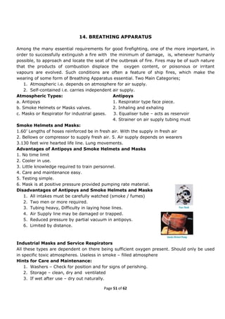 Fire prevention and Fire Fighting(FPFF)