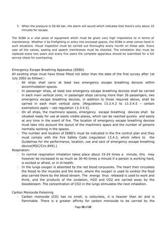 Fire prevention and Fire Fighting(FPFF)