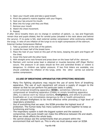 Fire prevention and Fire Fighting(FPFF)