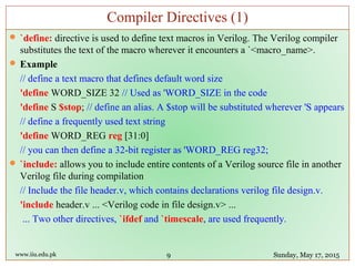 Fpga 06 Data Types System Tasks Compiler Directives