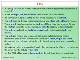 Fpga 13-task-and-functions | PPT
