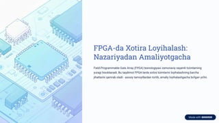 Comprehensive Guide to FPGA Memory Design: From Theory to Practice | PDF