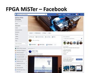FPGA MiSTer – Facebook
 