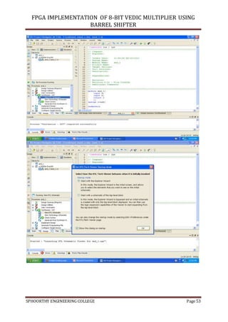 Fpga implementation of high speed 8 bit vedic multiplier using barrel ...