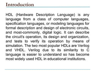 Field Programmable Gate Array Introduction | PDF